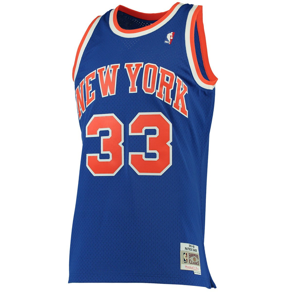 Mitchell & Ness Patrick Ewing New York Knicks 1991/92 Hardwood Classics Swingman Jersey Blue