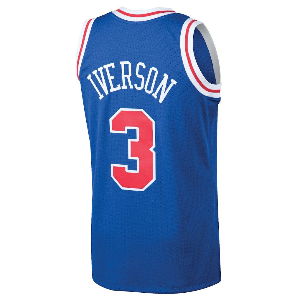 Mitchell & Ness Allen Iverson Philadelphia 76ers 1996/97 Hardwood Classics Swingman Jersey Royal