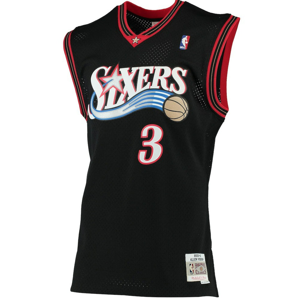 Mitchell & Ness Allen Iverson Philadelphia 76ers 2000/01 Hardwood Classics Swingman Jersey Black