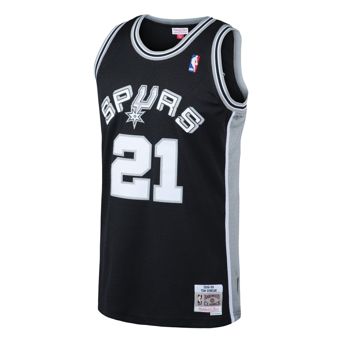 Mitchell & Ness Tim Duncan San Antonio Spurs 1998/99 Hardwood Classics Swingman Jersey Black