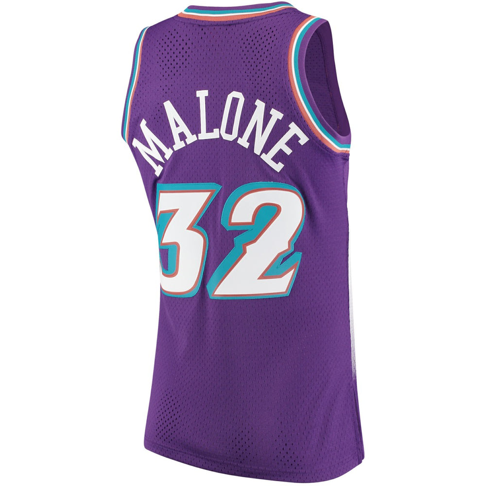 Mitchell & Ness Karl Malone Utah Jazz 1996/97 Hardwood Classics Swingman Jersey Purple