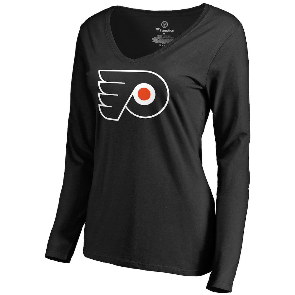 Philadelphia Flyers Women's Primary Logo Long Sleeve T-Shirt - Black | NHL online