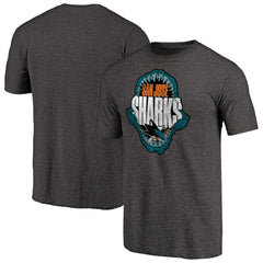 San Jose Sharks Hometown Collection Chomp Tri-Blend T-Shirt - Black | NHL Lifestyle