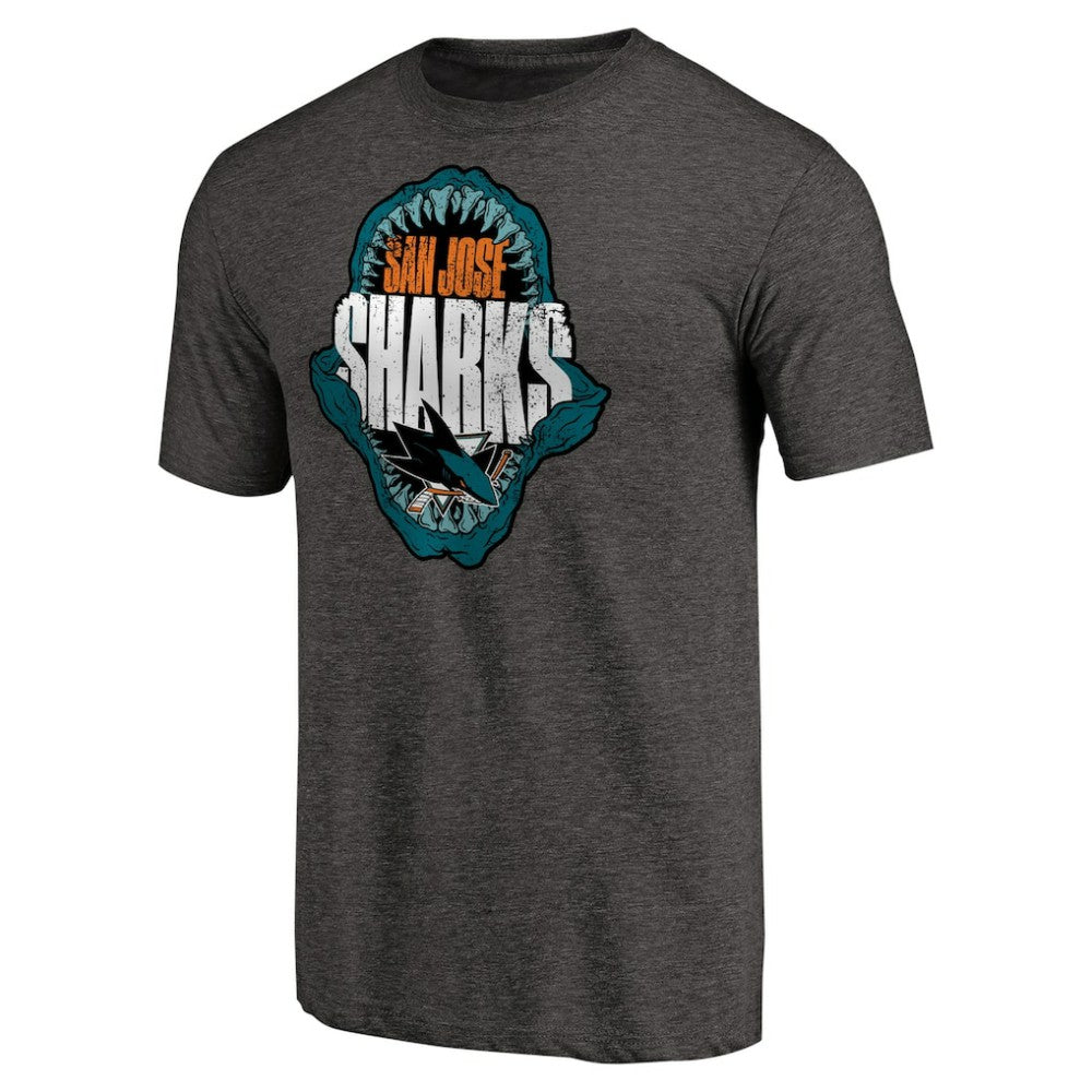San Jose Sharks Hometown Collection Chomp Tri-Blend T-Shirt - Black | NHL Lifestyle