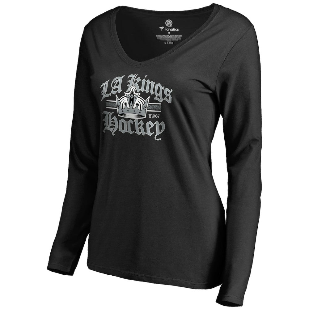 Los Angeles Kings Women's Hometown Collection The Crown Long Sleeve T-Shirt - Black | NHL discount