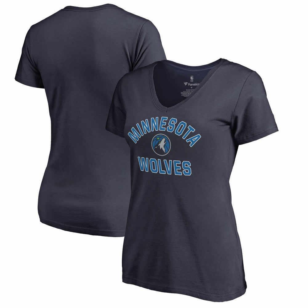 Minnesota Timberwolves Women's Overtime V-Neck T-Shirt Navy