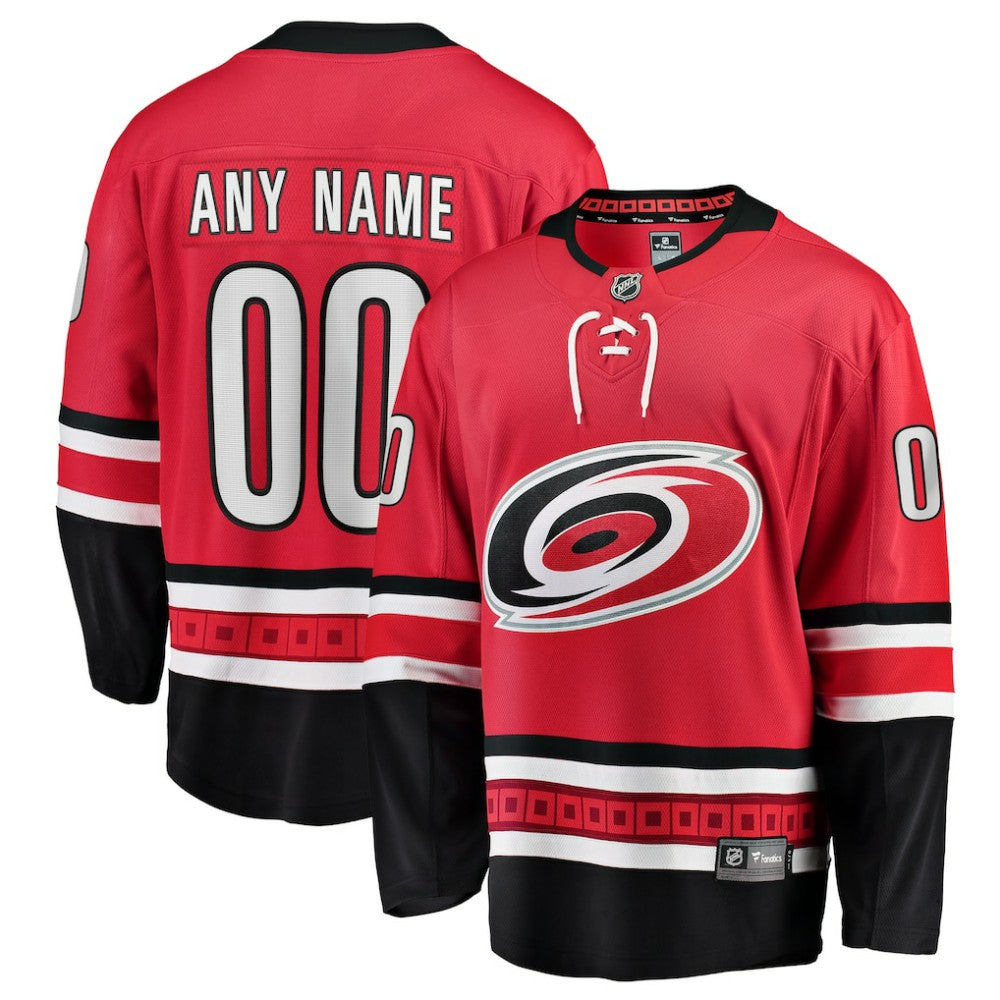 Carolina Hurricanes Fanatics Alternate Breakaway Custom Jersey - Red | Fanatics Clearance