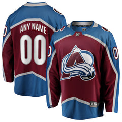 Colorado Avalanche Fanatics Home Breakaway Custom Jersey - Maroon | Fanatics near me