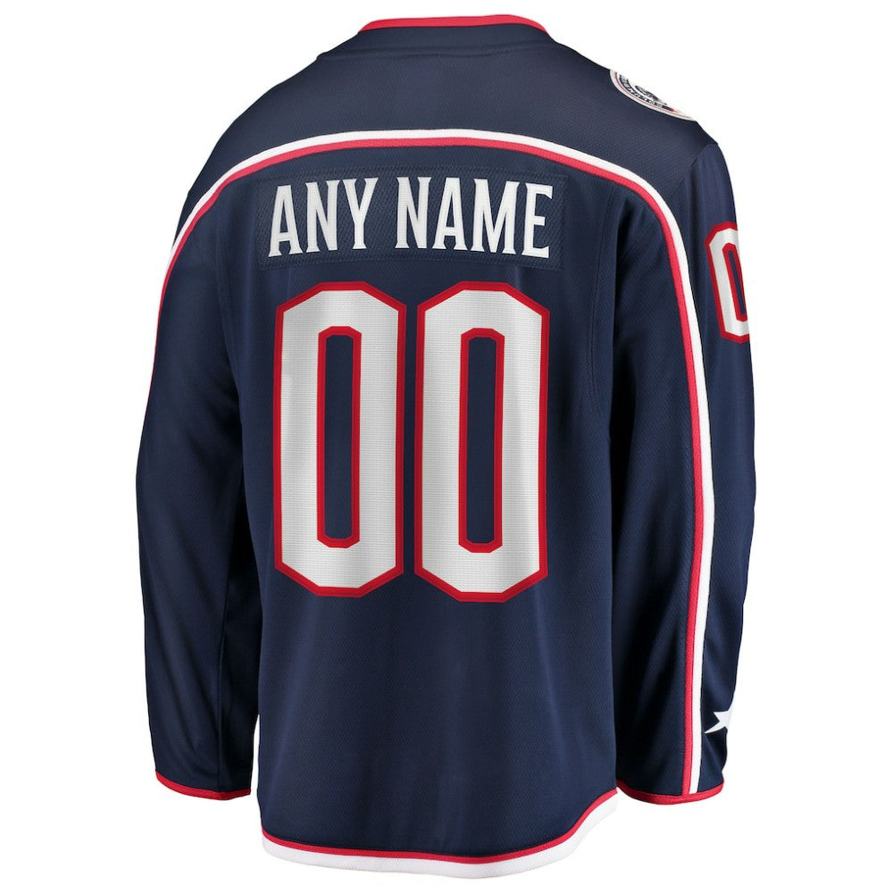 Columbus Blue Jackets Fanatics Home Breakaway Custom Jersey - Navy | Fanatics Lifestyle