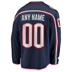 Columbus Blue Jackets Fanatics Home Breakaway Custom Jersey - Navy | Fanatics Lifestyle