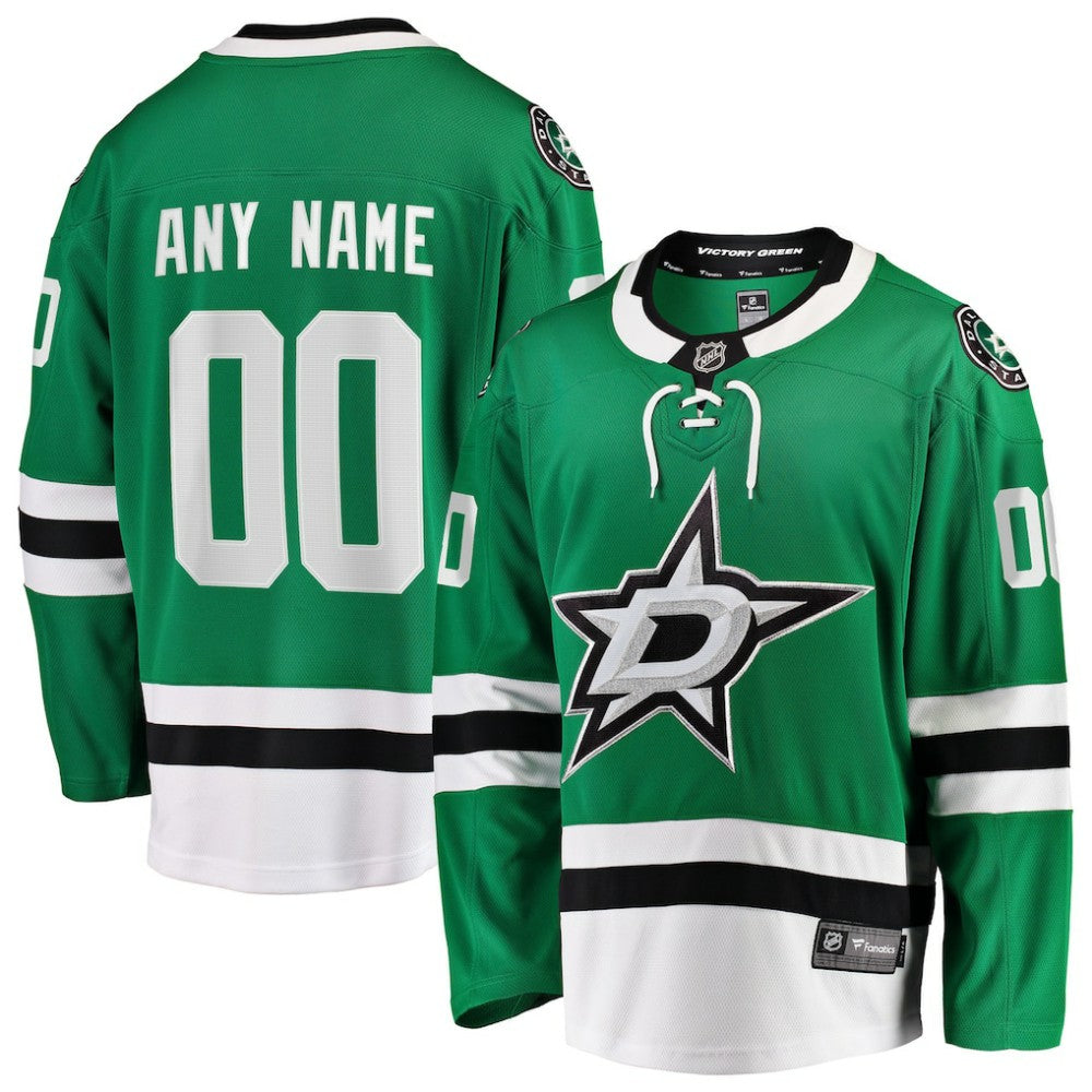 Dallas Stars Fanatics Home Breakaway Custom Jersey - Green | Fanatics Clearance