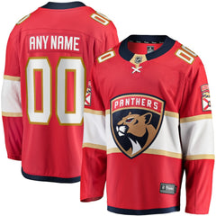Florida Panthers Fanatics Home Breakaway Custom Jersey - Red | Fanatics near me