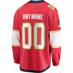Florida Panthers Fanatics Home Breakaway Custom Jersey - Red | Fanatics near me