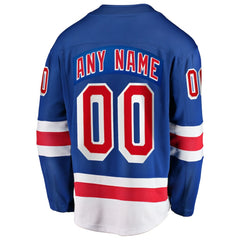 New York Rangers Fanatics Home Breakaway Custom Jersey - Blue | Fanatics discount