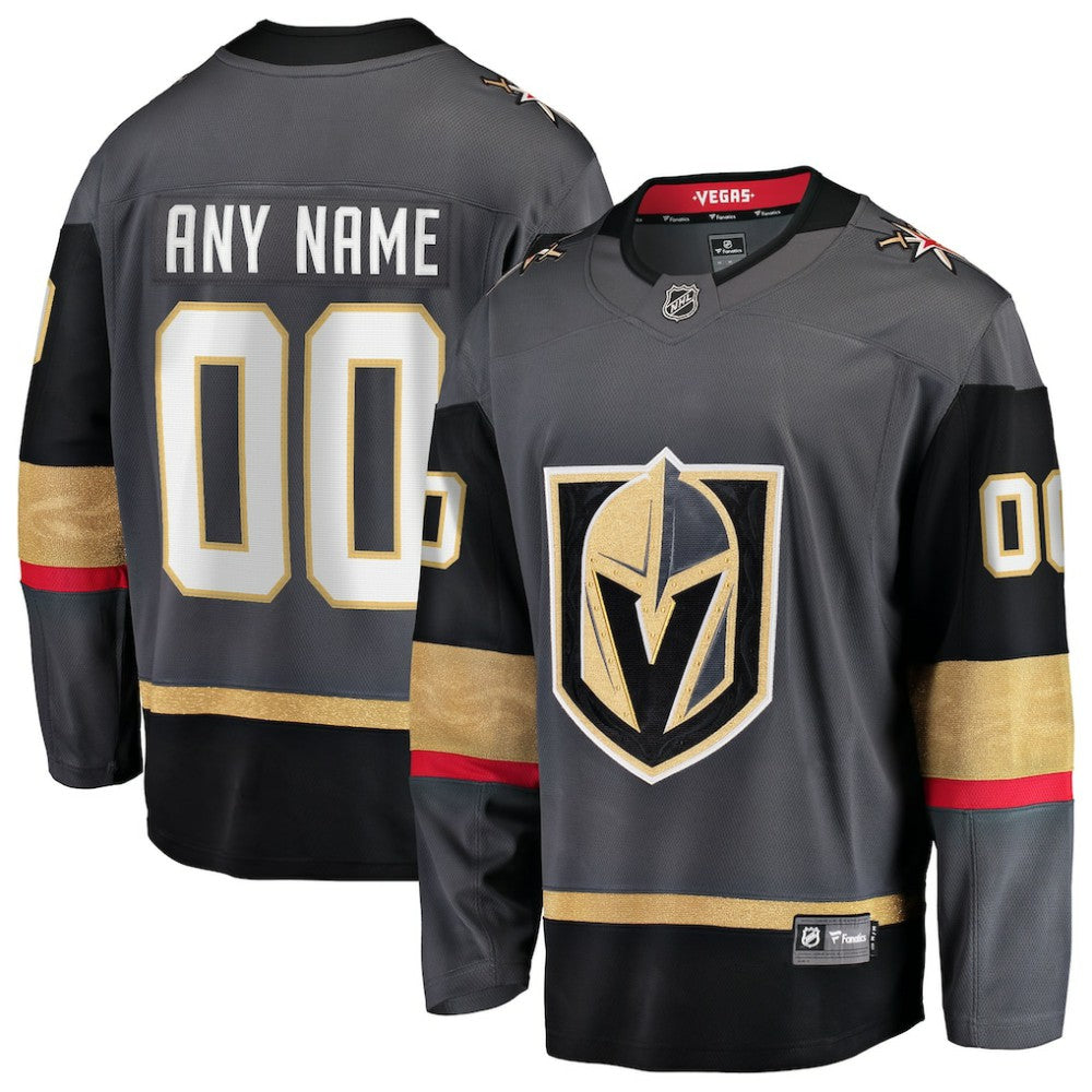 Vegas Golden Knights Fanatics Alternate Breakaway Custom Jersey - Gray | Fanatics near me