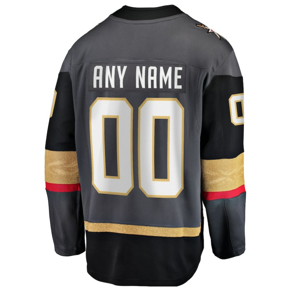 Vegas Golden Knights Fanatics Alternate Breakaway Custom Jersey - Gray | Fanatics near me