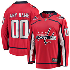 Washington Capitals Fanatics Home Breakaway Custom Jersey - Red | Fanatics discount
