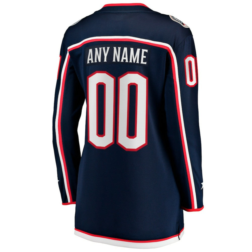 Columbus Blue Jackets Fanatics Women's Home Breakaway Custom Jersey - Navy | Fanatics near me