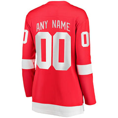 Detroit Red Wings Fanatics Women's Home Breakaway Custom Jersey - Red | Fanatics sale