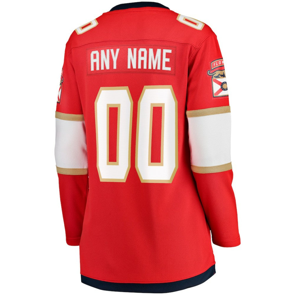 Florida Panthers Fanatics Women's Home Breakaway Custom Jersey - Red | Fanatics near me