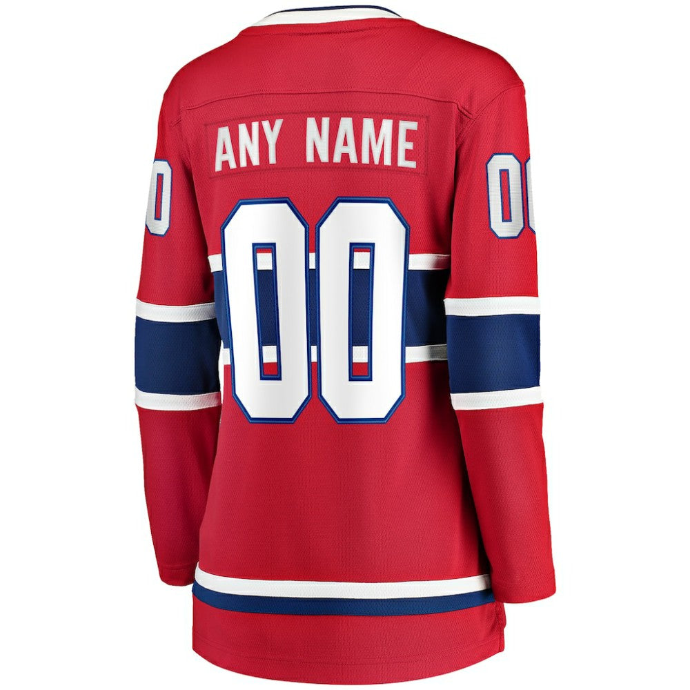 Montreal Canadiens Fanatics Women's Home Breakaway Custom Jersey - Red | Fanatics on sale