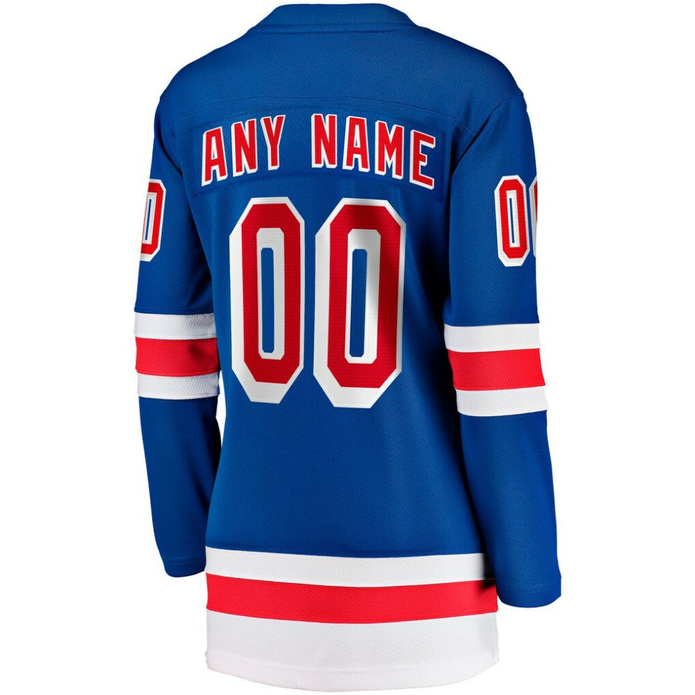 New York Rangers Fanatics Women's Home Breakaway Custom Jersey - Blue | Fanatics Clearance