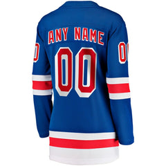 New York Rangers Fanatics Women's Home Breakaway Custom Jersey - Blue | Fanatics Clearance