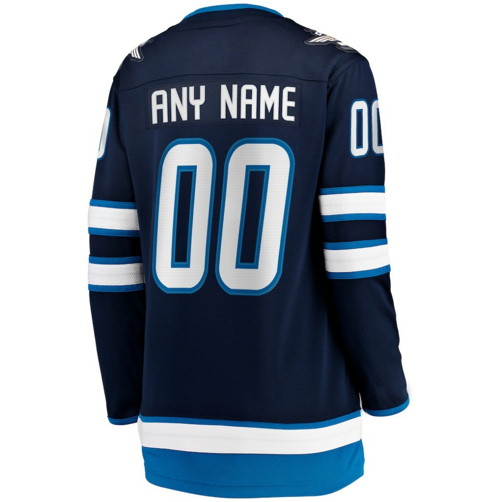 Winnipeg Jets Fanatics Women's Home Breakaway Custom Jersey - Blue | Fanatics near me
