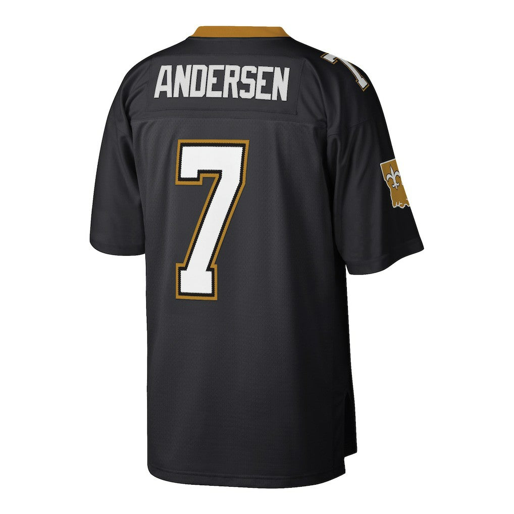 Morten Andersen New Orleans Saints Retired Player Legacy Replica Jersey - Black - Mitchell & Ness