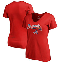 Atlanta Braves Women's Team Lockup T-Shirt Online