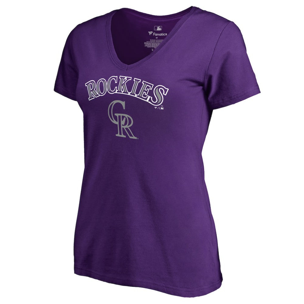 Colorado Rockies Women's Team Lockup T-Shirt Outlet