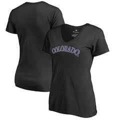 Colorado Rockies Women's Team Wordmark T-Shirt Outlet