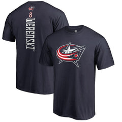 Zach Werenski Columbus Blue Jackets Backer T-Shirt - Navy | NHL on sale