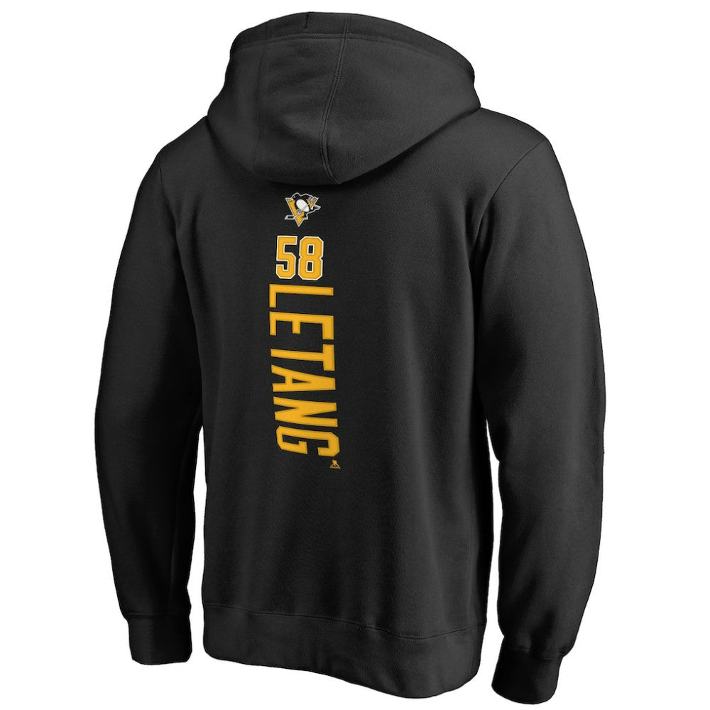 Kris Letang Pittsburgh Penguins Backer Pullover Hoodie - Black | NHL discount