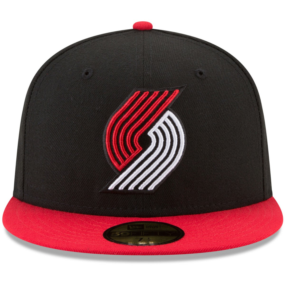 New Era Portland Trail Blazers Team Color 2-Tone 59FIFTY Fitted Hat Black/Red