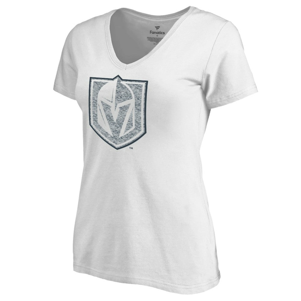 Vegas Golden Knights Women's Whiteout V-Neck T-Shirt - White | NHL discount