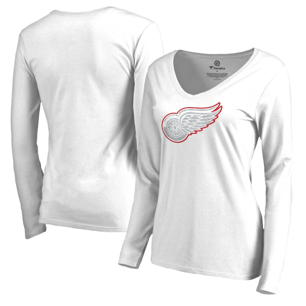 Detroit Red Wings Women's White Out Long Sleeve T-Shirt - White | NHL on sale