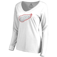 Detroit Red Wings Women's White Out Long Sleeve T-Shirt - White | NHL on sale
