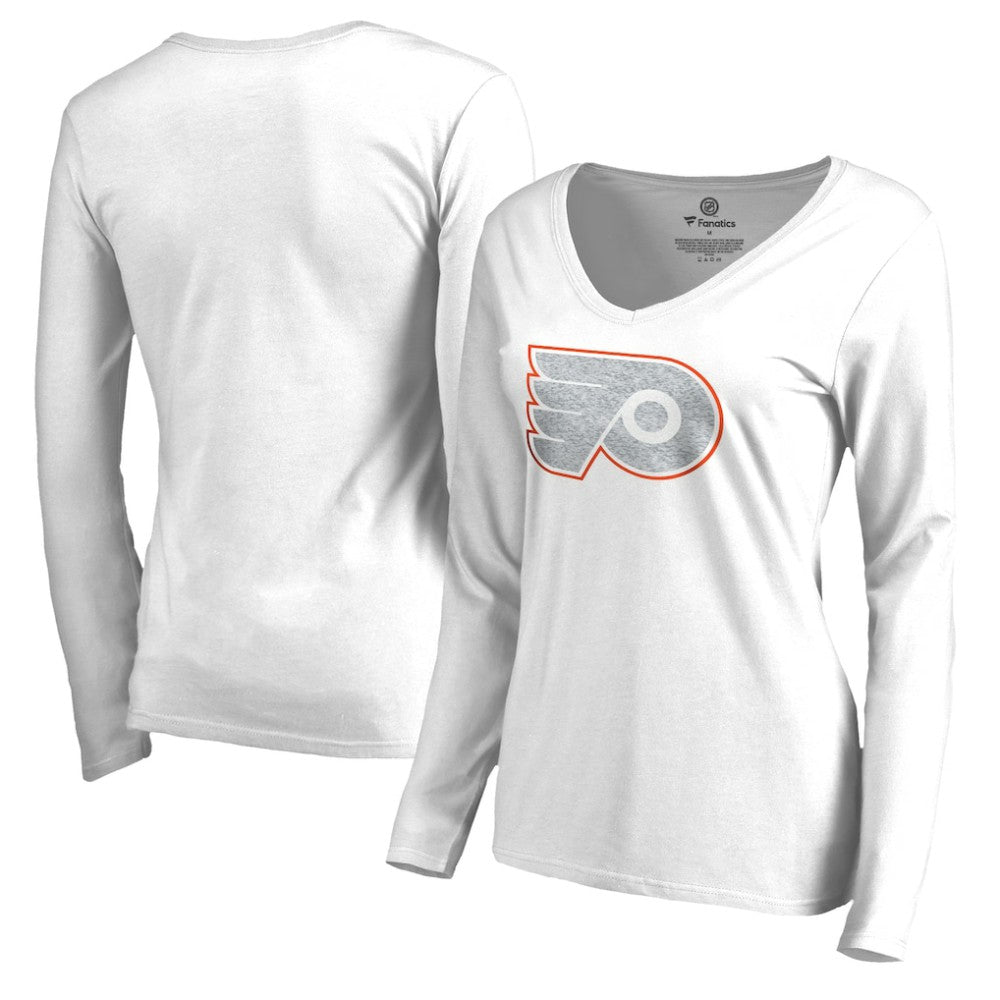 Philadelphia Flyers Women's White Out Long Sleeve T-Shirt - White | NHL online