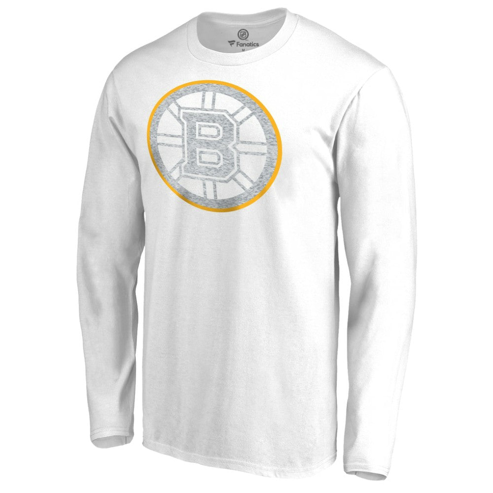 Boston Bruins White Out Long Sleeve T-Shirt - White | NHL Lifestyle