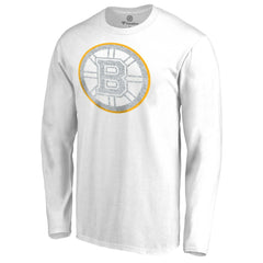 Boston Bruins White Out Long Sleeve T-Shirt - White | NHL Lifestyle