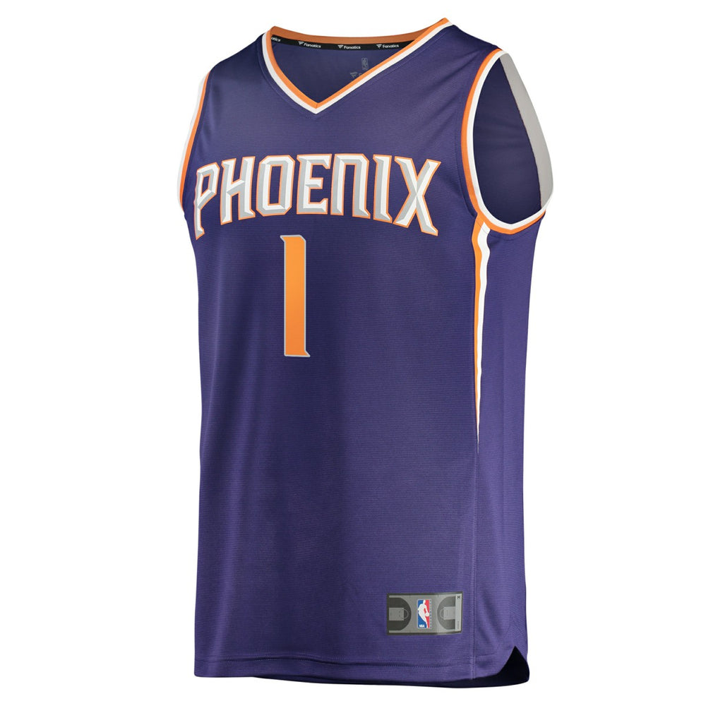 Fanatics Devin Booker Phoenix Suns Fast Break Replica Jersey Purple Icon Edition