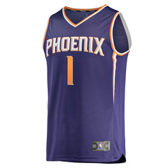 Fanatics Devin Booker Phoenix Suns Fast Break Replica Jersey Purple Icon Edition