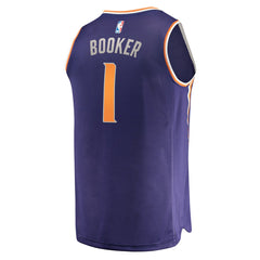 Fanatics Devin Booker Phoenix Suns Fast Break Replica Jersey Purple Icon Edition