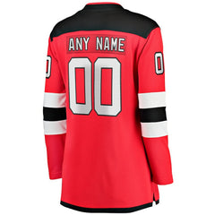 New Jersey Devils Fanatics Women's Home Breakaway Custom Jersey - Red | Fanatics near me