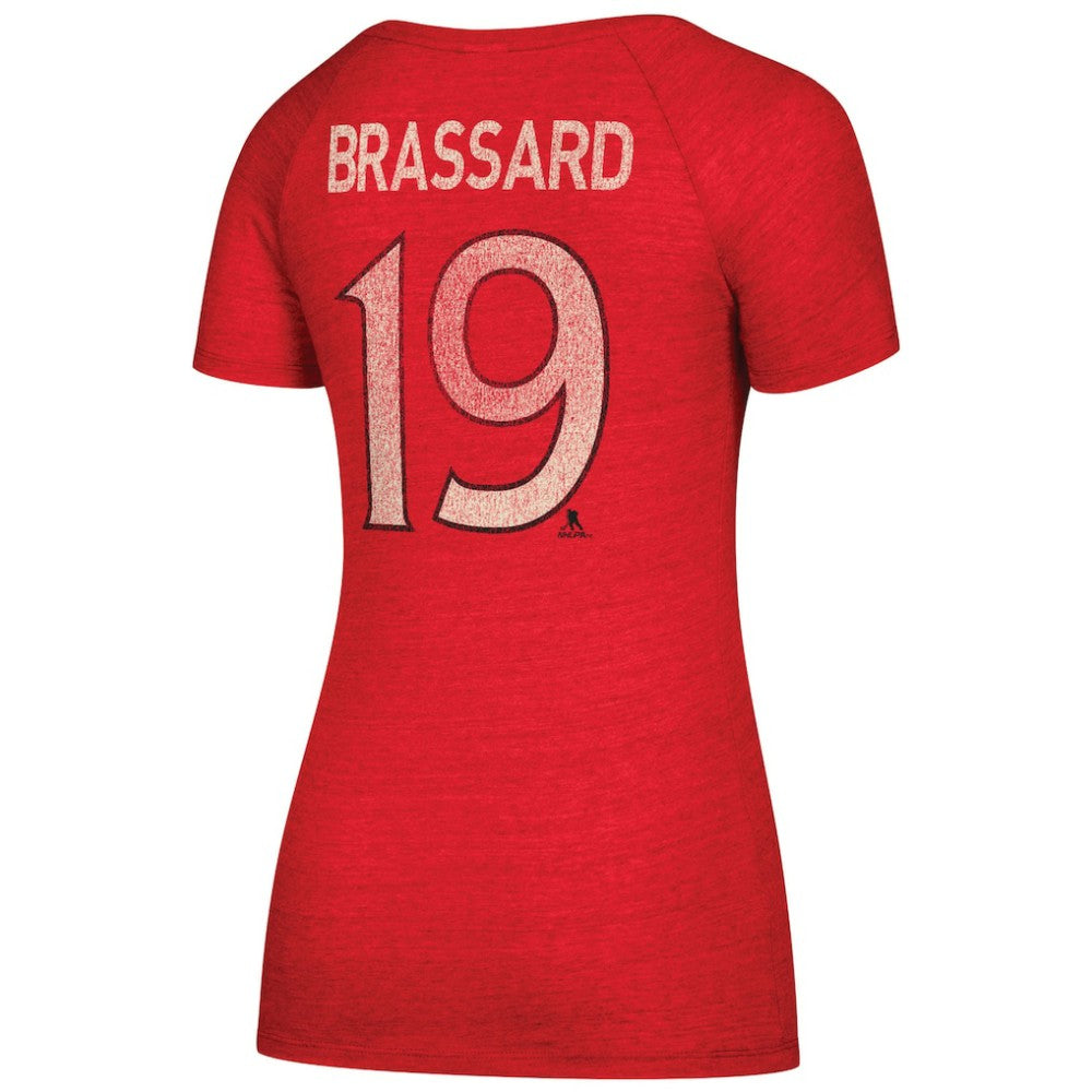 Derick Brassard Ottawa Senators CCM Women's Name & Number V-Neck T-Shirt - Red | NHL Clearance