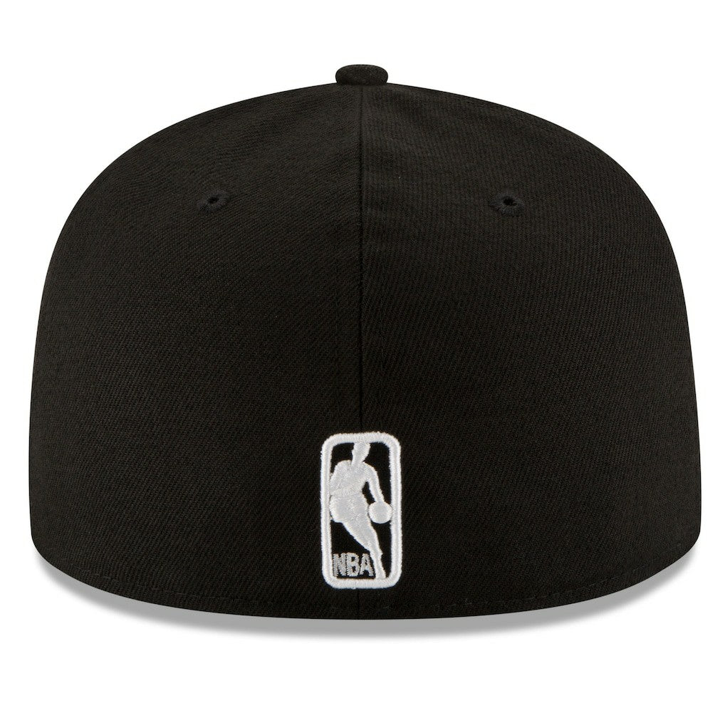 New Era Boston Celtics Black & White Logo 59FIFTY Fitted Hat Black