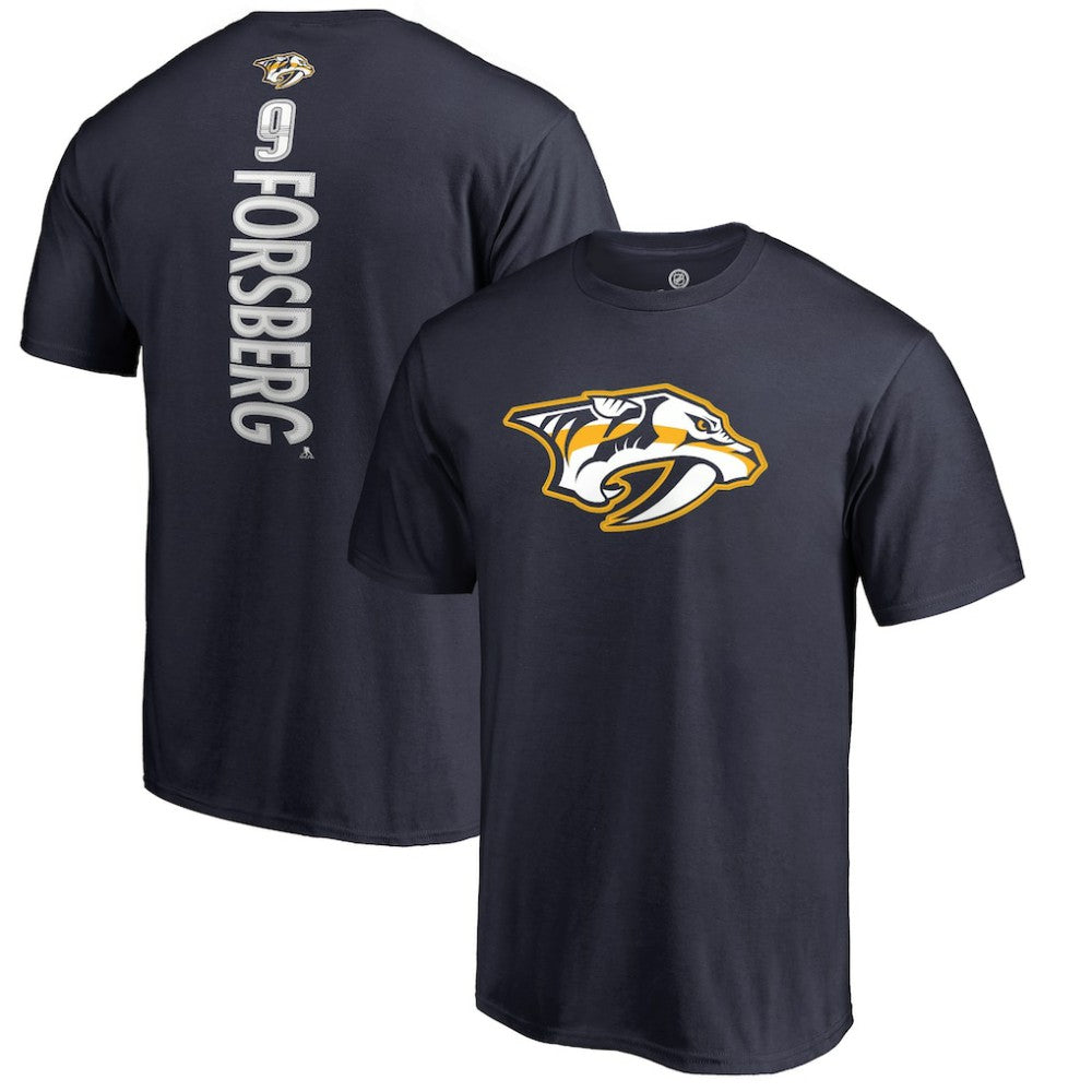Filip Forsberg Nashville Predators Backer T-Shirt - Navy | NHL Clearance