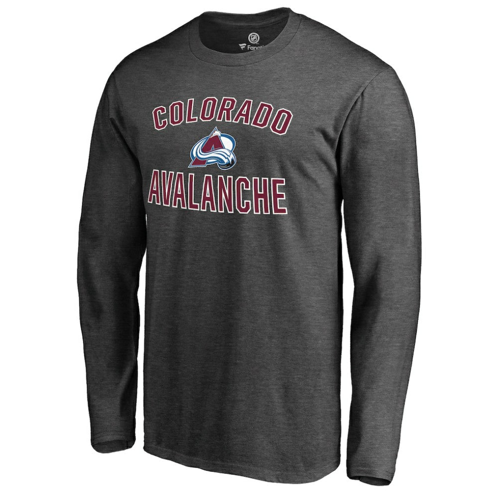 Colorado Avalanche Victory Arch Long Sleeve T-Shirt - Heathered Gray | NHL on sale
