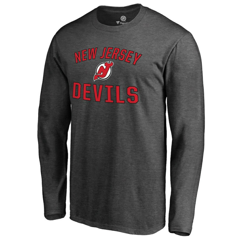 New Jersey Devils Victory Arch Long Sleeve T-Shirt - Heathered Gray | NHL discount